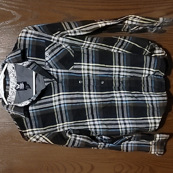 Plaid multicolored shirt, Shaun White Brand sizeL/G 12-14 - Picture 6 of 7